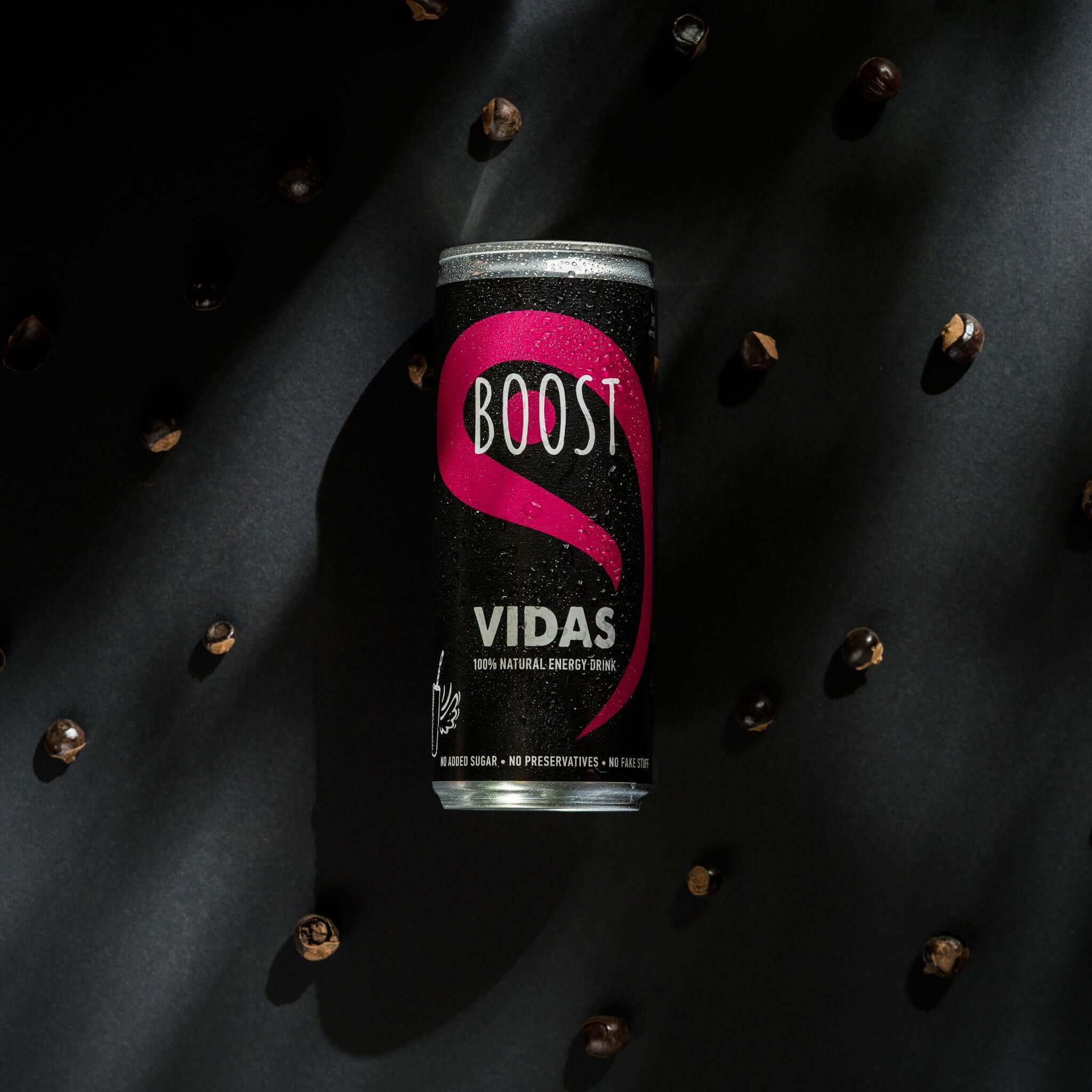 VIDAS енергийна напитка без добавена захар и консерванти; без таурин; натурална гуарани и витамини Б комплекс