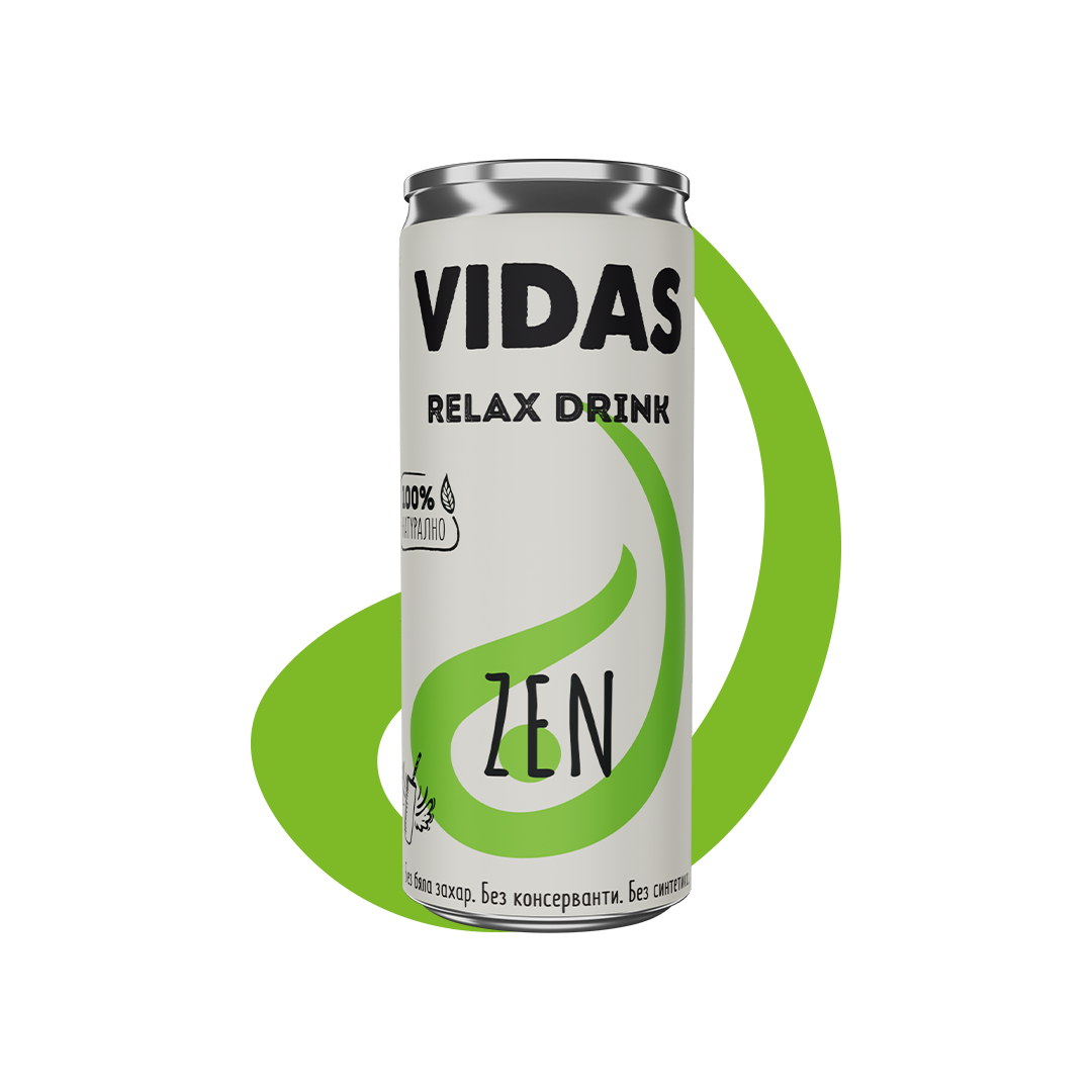 Релаксираща напитка VIDAS Zen, 250 мл