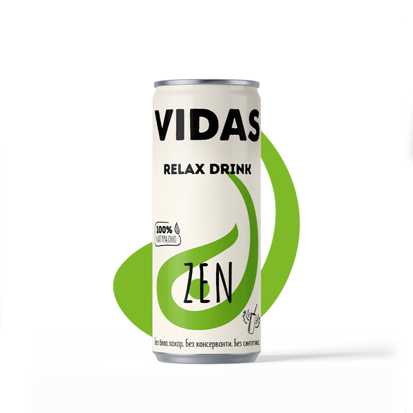 Релаксираща напитка VIDAS Zen, 250 мл