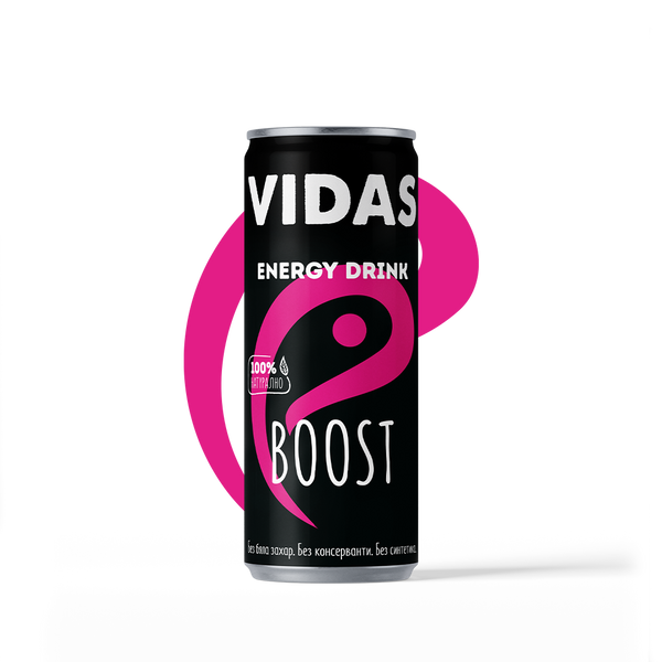 Енергийна напитка VIDAS Boost, 250 мл