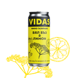 *Фино газиран VIDAS Бял бъз с лимон, 250 мл, кен